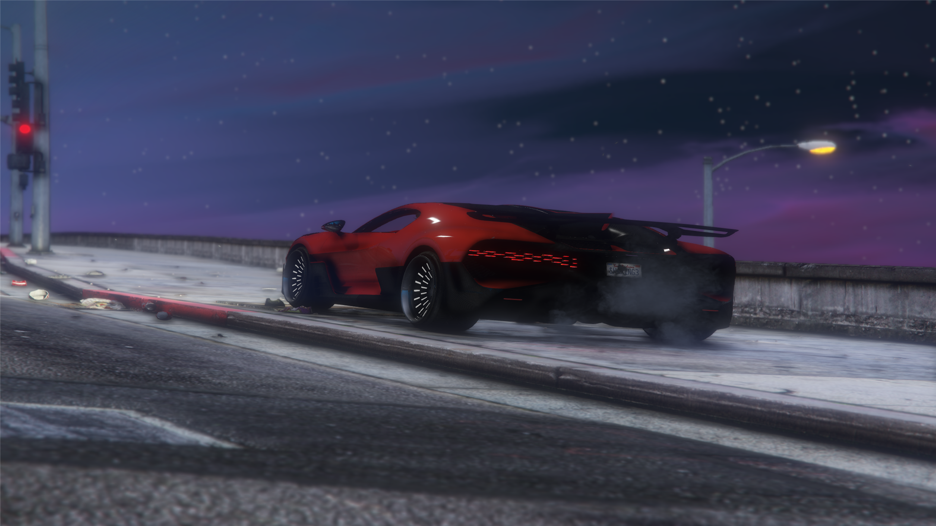 In-game screenshot showing high resolution rain reflections and custom realistic street textures in FiveM